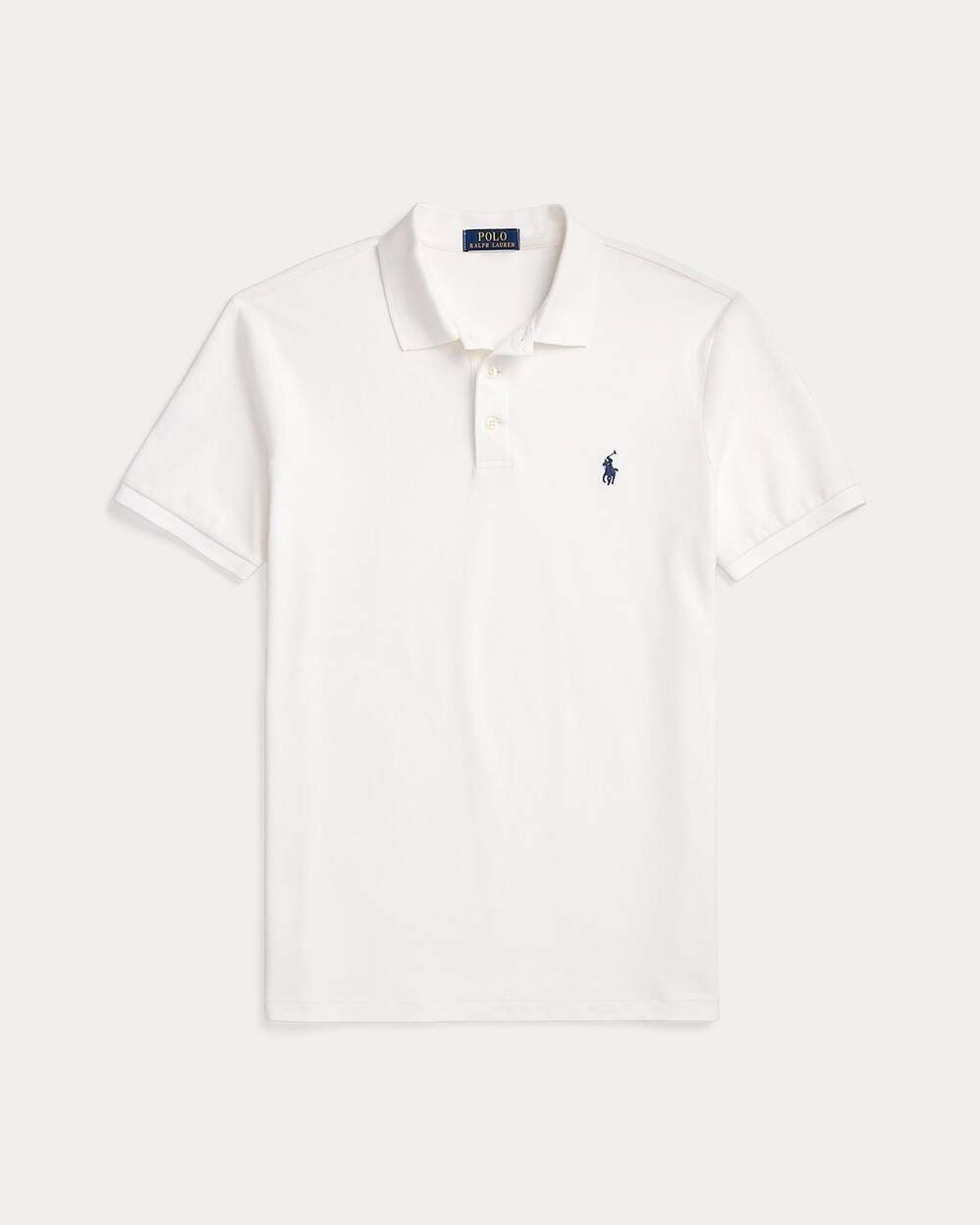 Polo Ralph Lauren Custom Fit Mesh Polo Shirt White Size XXL